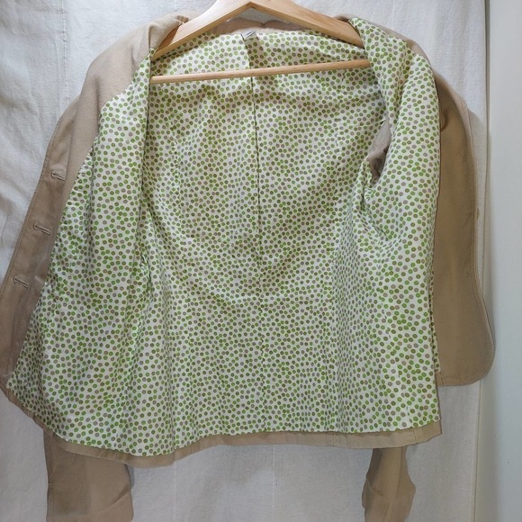 COPY - VINTAGE Old Navy Brand Brown Jacket, Polka Dot Lining, Small - Picture 5 of 9